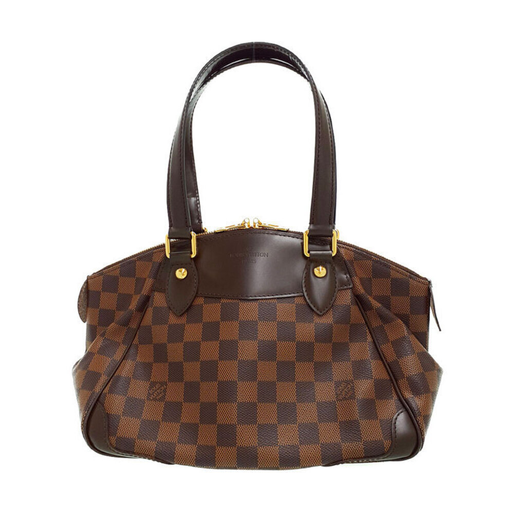Louis Vuitton Semi Damier Ebene Bag Verona Shoulder Brown - Picture 2 of 8